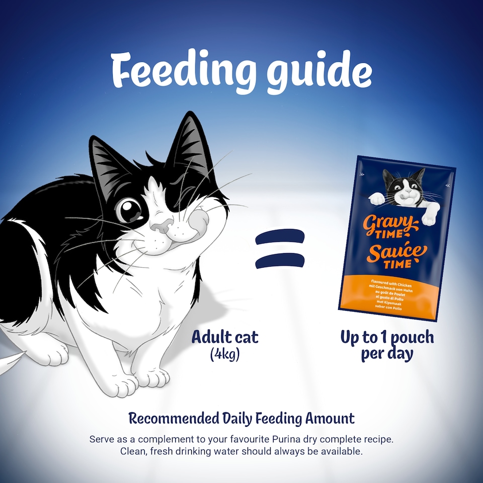 image 1 of FELIX Gravy Time Chicken and Turkey Wet Cat Food 6x40g