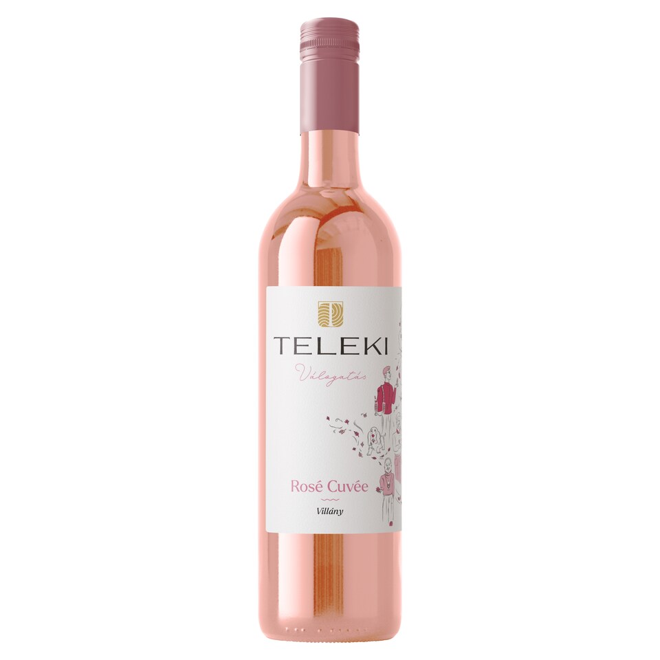Teleki Válogatás Villányi Rosé Cuvée classicus száraz rosébor 12% 0,75 l
