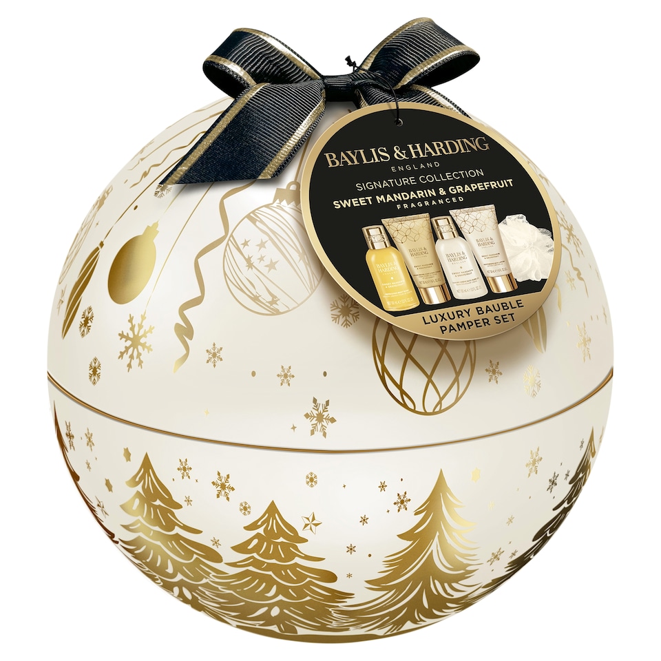 image 1 of Baylis & Harding Sweet Mandarin & Grapefruit Luxury Bauble Tin Gift Set