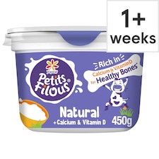 Petits Filous Natural Kids Yoghurt + Calcium and Vitamin D 450g