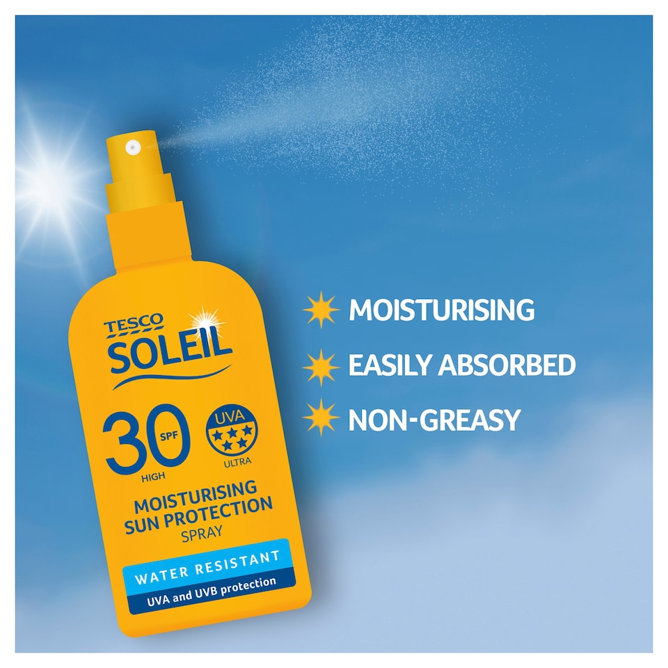image 1 of Tesco Soleil Sun Spray Sfp 30 200Ml