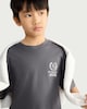 image 2 of F&F Boys Pure Cotton Driven by Adventure T-Shirt in Grey