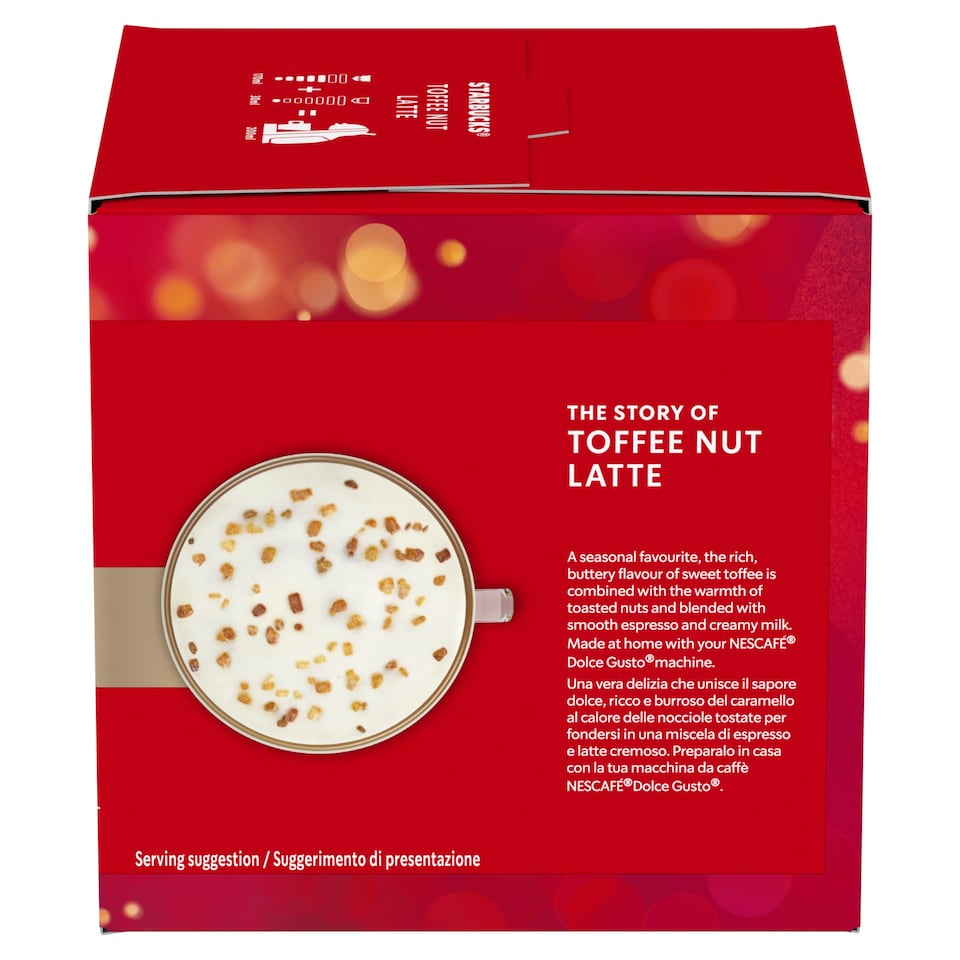 image 1 of Starbucks Toffee Nut Latte 12 Coffee Cpsl 127.8G