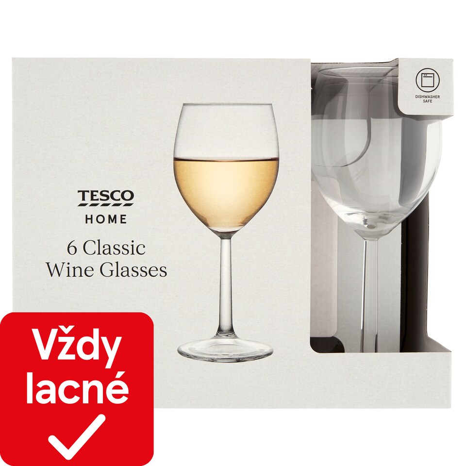 obrázok 1 z Tesco Home Pohár na víno 300 ml 6 ks