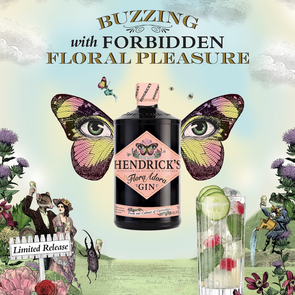 image 1 of HENDRICK'S FLORA ADORA GIN 70CL