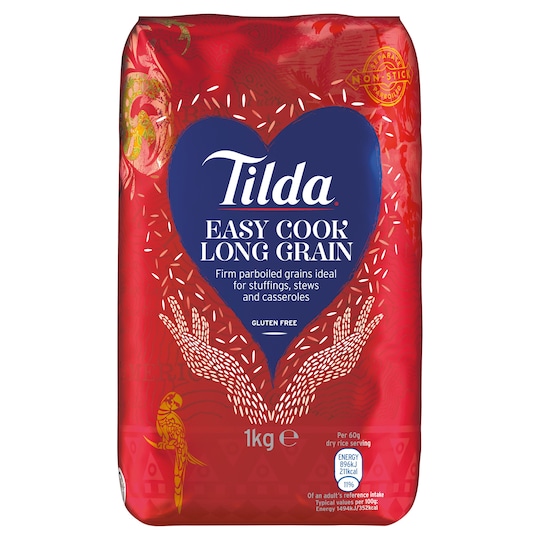 Tilda Easy Cook Long Grain Rice 1Kg Tesco Groceries
