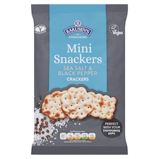 Rakusen's Mini Snackers Crackers - Sea Salt & Black Pepper 85g