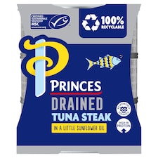 Princes Drained Tuna Steak In Spring Water 3X110g