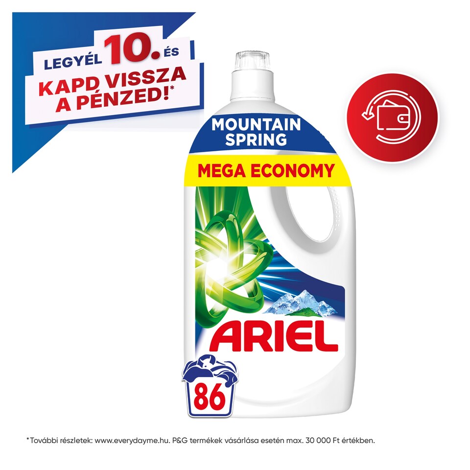 image 1 of Ariel Washing Liquid, 86 Washes, Mountain Spring