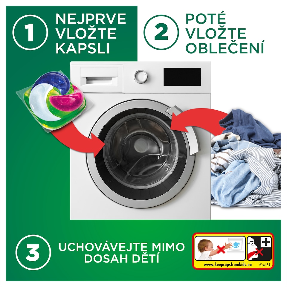 Obrázek 1 pro produkt Ariel ULTRA POWER PODS, Kapsle Na Praní S Tekutým Pracím Prostředkem, 40 Praní, Color+
