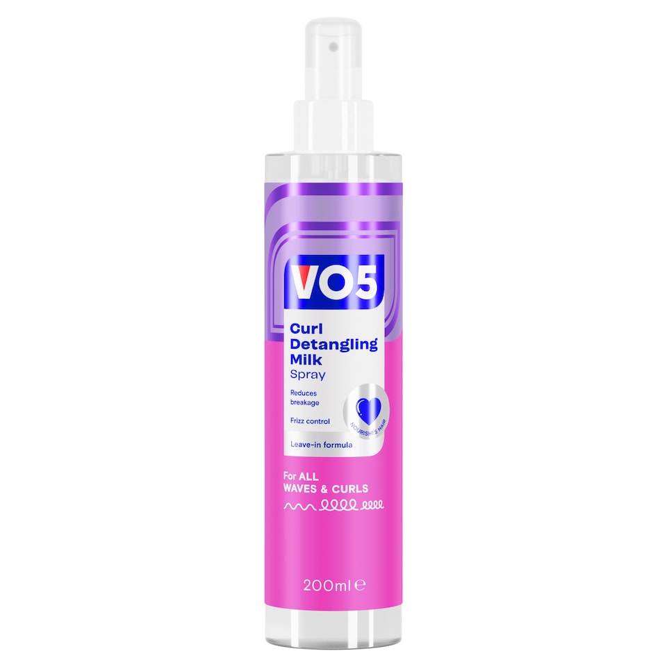 image 1 of VO5 Curl Detangling Milk Spray 200ml