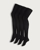 image 3 of F&F 4-Pack 40 Denier Opaque Tights  in Black