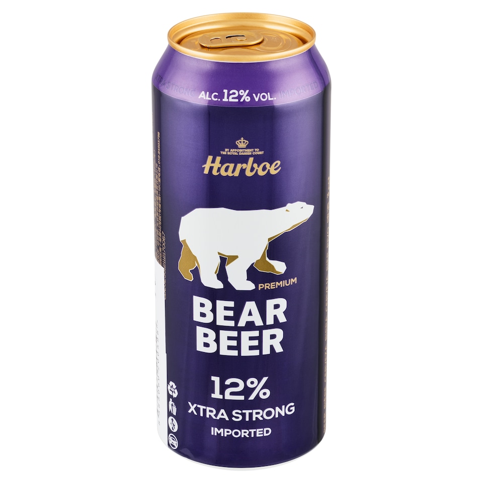 image 1 of Harboe Premium Bear Xtra Strong Special Beer Light Lager 0.5 L