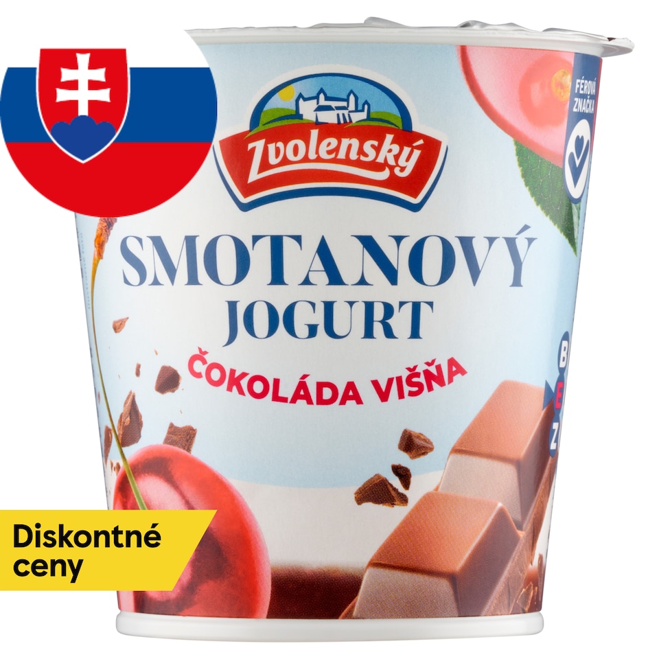 obrázok 1 z Zvolenský Smotanový jogurt čokoláda višňa 145 g