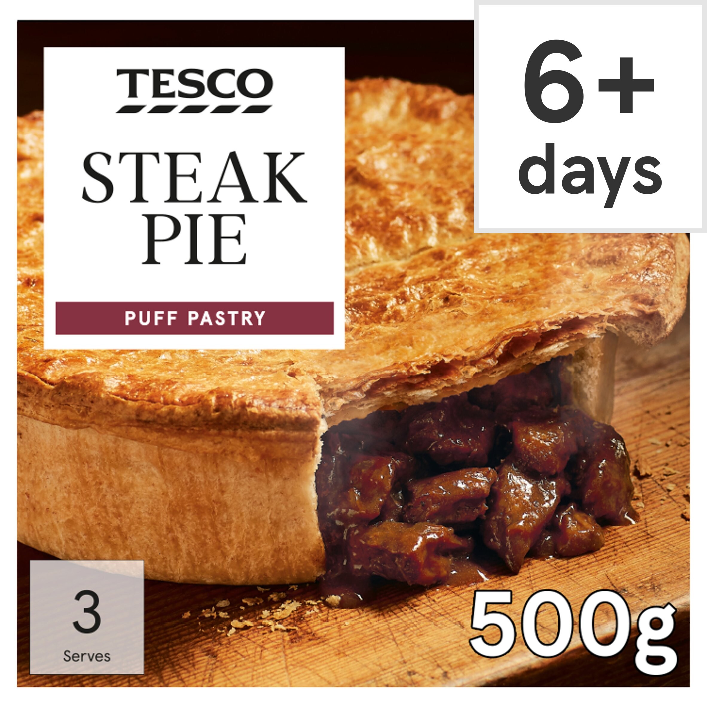 Calories in Tesco Steak & Ale Puff Pastry Pie Chumster