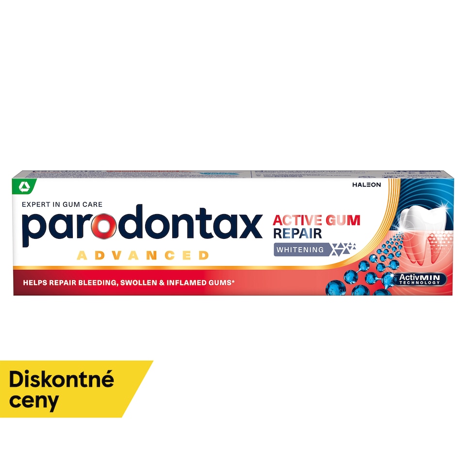 obrázok 1 z Parodontax Whitening aktívna obnova ďasien zubná pasta s fluoridom 75 ml