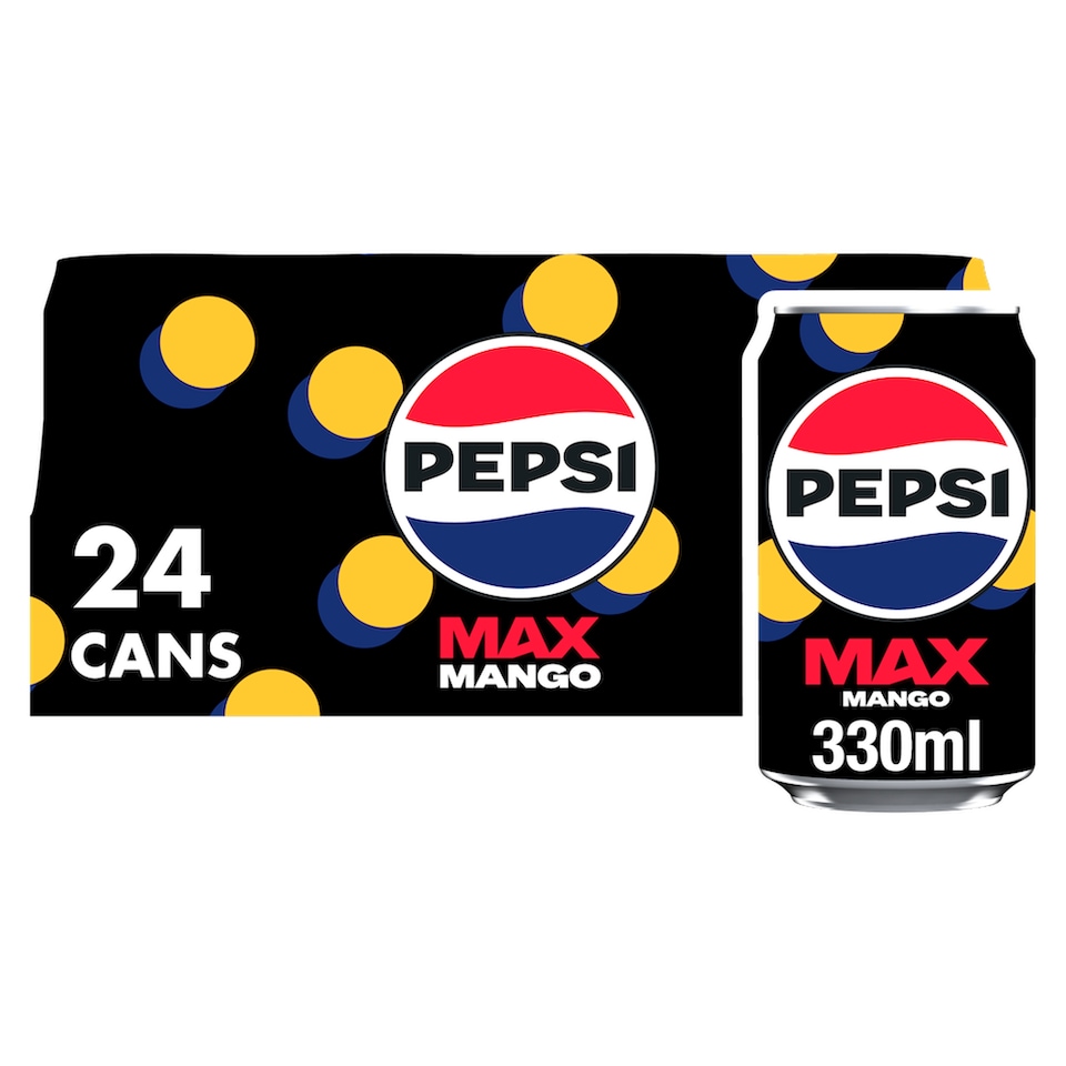 image 1 of Pepsi Max No Sugar Mango 24 X 330Ml