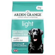 Arden Grange Light Dog Food with Fresh Chicken & Rice 2kg
