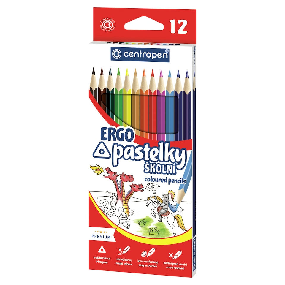 Centropen Ergo pastelky 12 ks