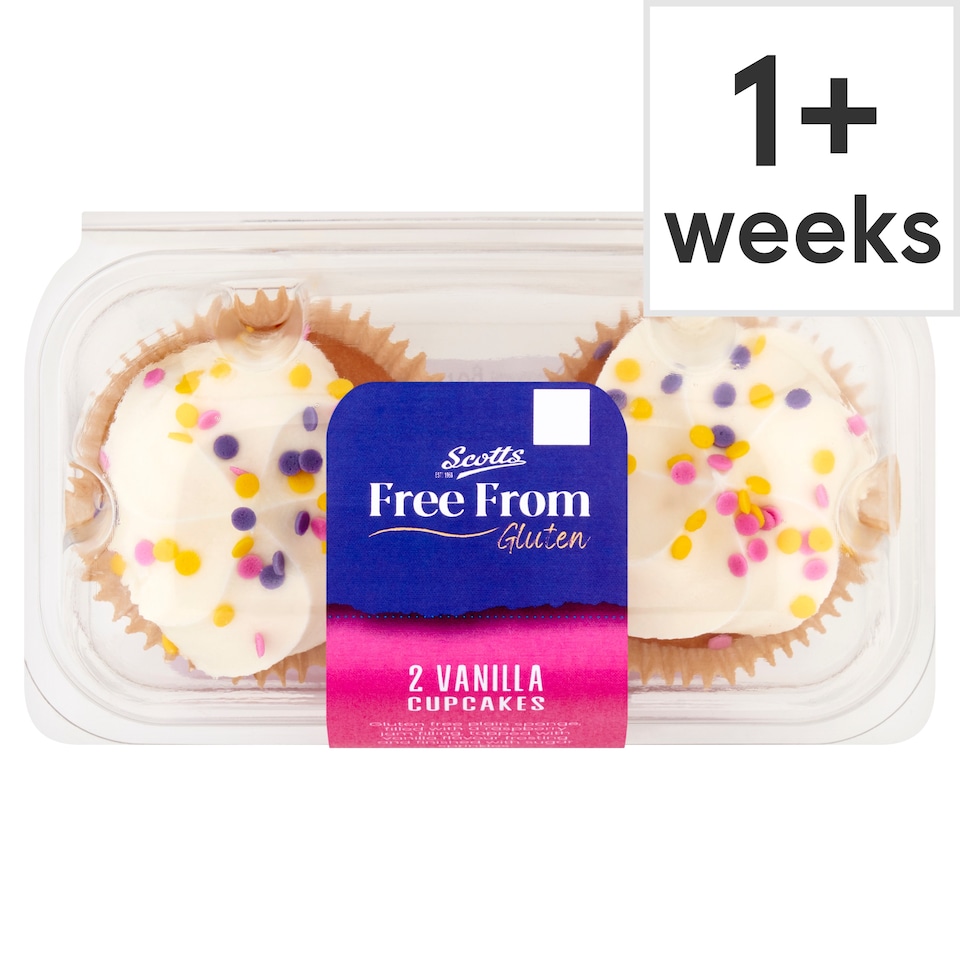 Scotts Free From Gluten 2 Vanilla Cupcakes 110g