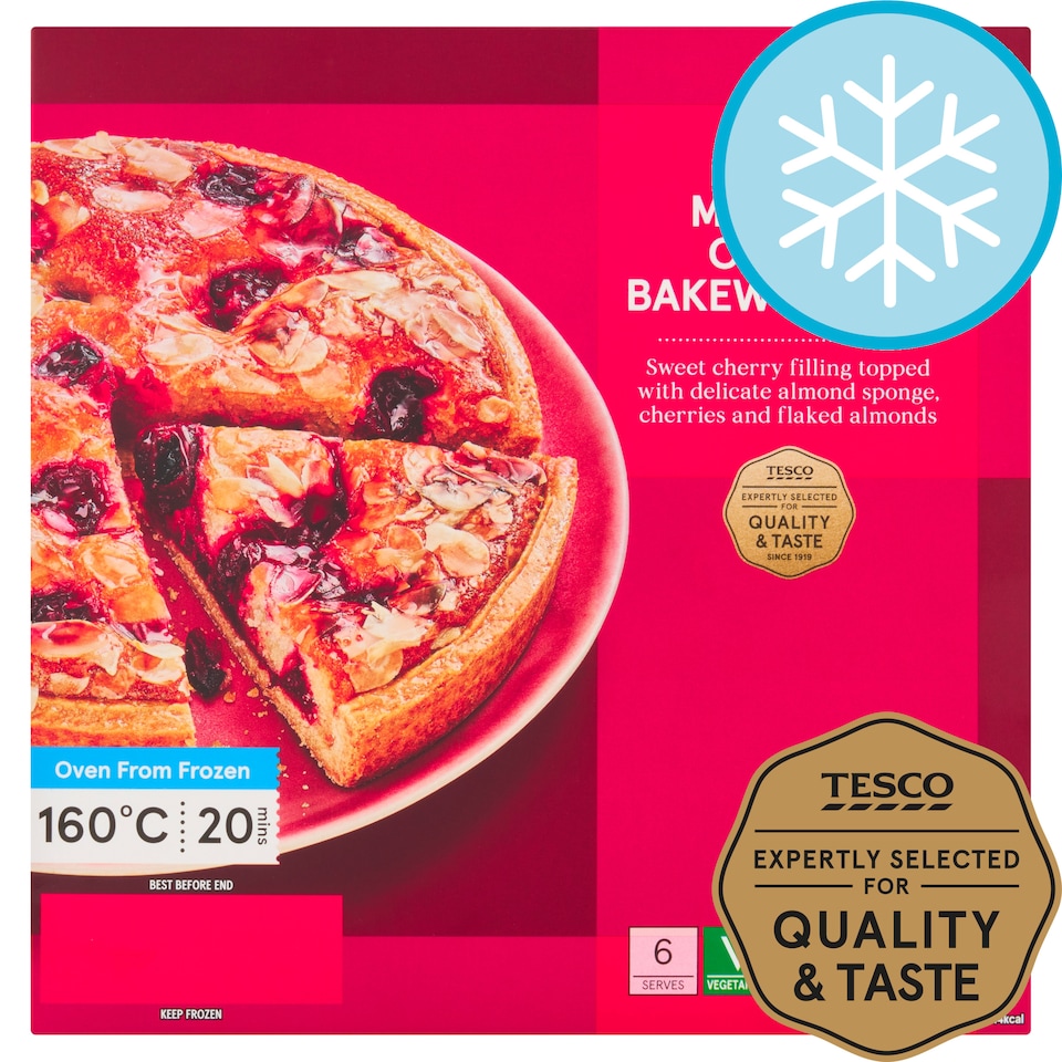 Tesco Morello Cherry Bakewell Tart 410G