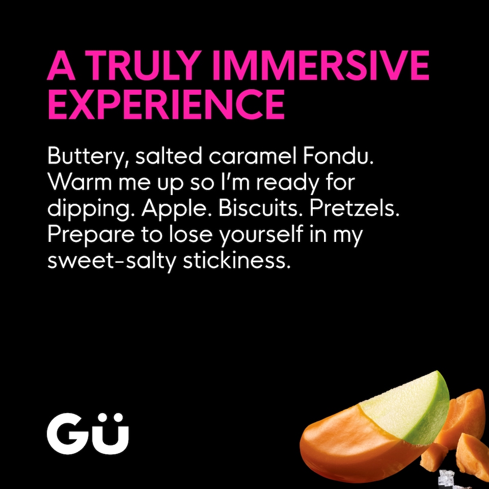 image 1 of Gu Salted Caramel Fondu Dipping Dessert 80g