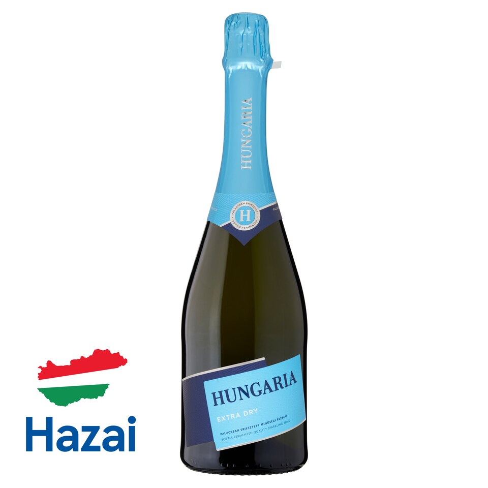Hungaria Extra Dry különlegesen száraz minőségi pezsgő 12% 0,75 l
