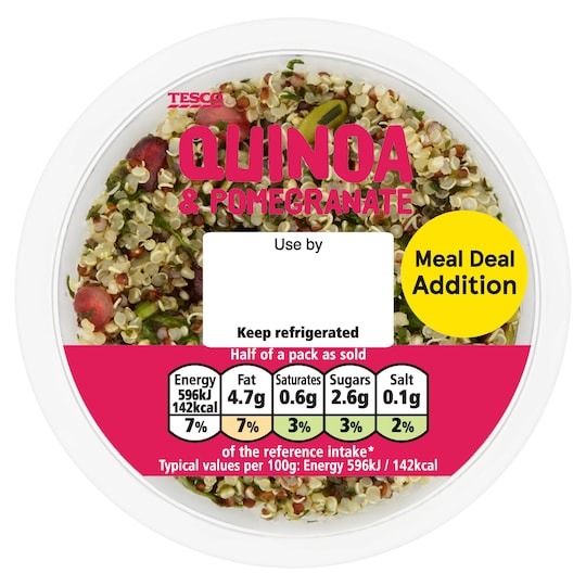 Tesco Quinoa & Pomegranate 200G Tesco Groceries