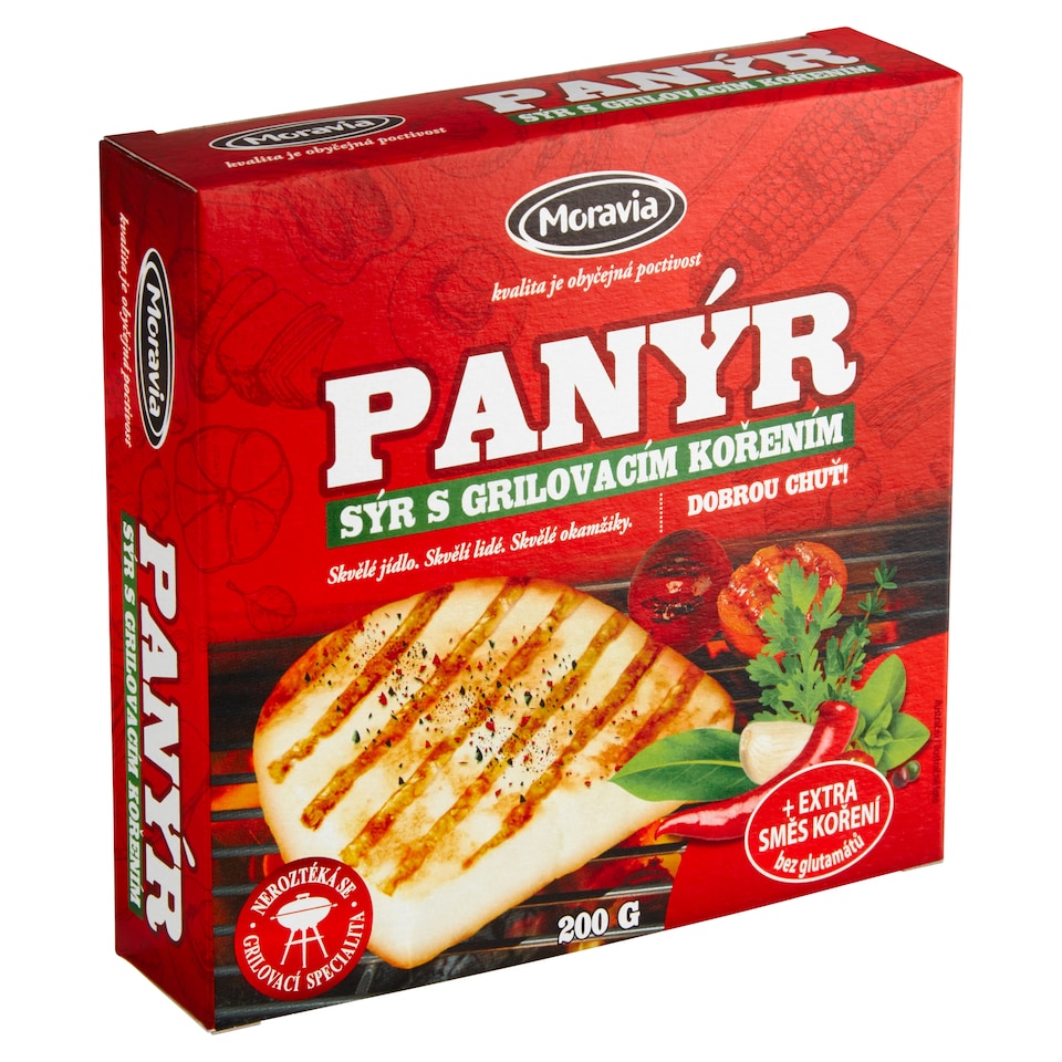 Obrázek 1 pro produkt Moravia Panýr sýr s grilovacím kořením 200g