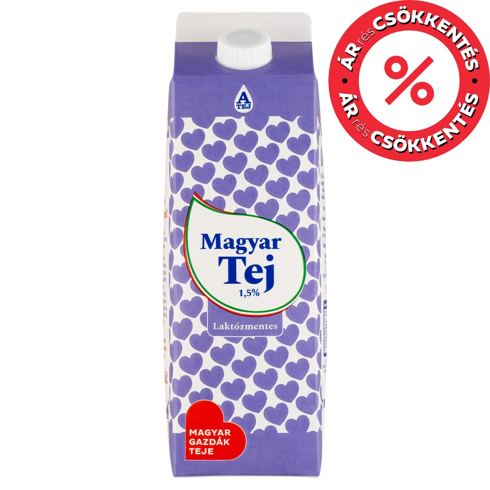 Magyar Tej ESL laktózmentes zsírszegény tej 1,5% 1 l 1. kép