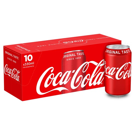 Coca Cola 10X330ml Tesco Groceries