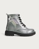 image 1 of F&F Girls Metallic Lace Up Ankle Boots in Multi