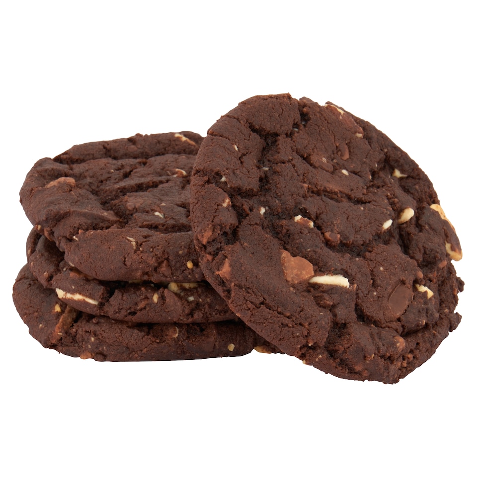 image 1 of Tesco Finest Belgian Triple Chocolate Cookies 4 Pack