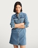 image 1 of F&F Pure Cotton Denim Utility Mini Dress in Blue