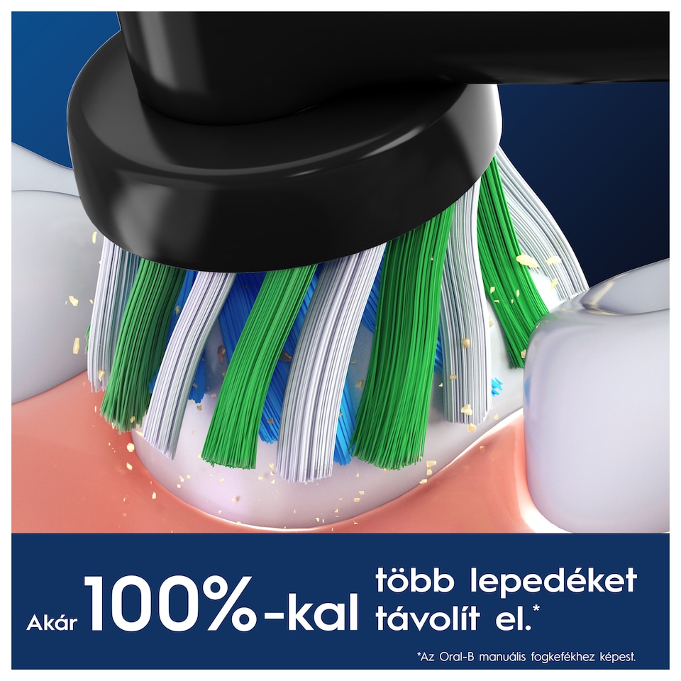 Oral-B Pro Cross Action, fekete Fogkefefejek, 4 db  1. kép