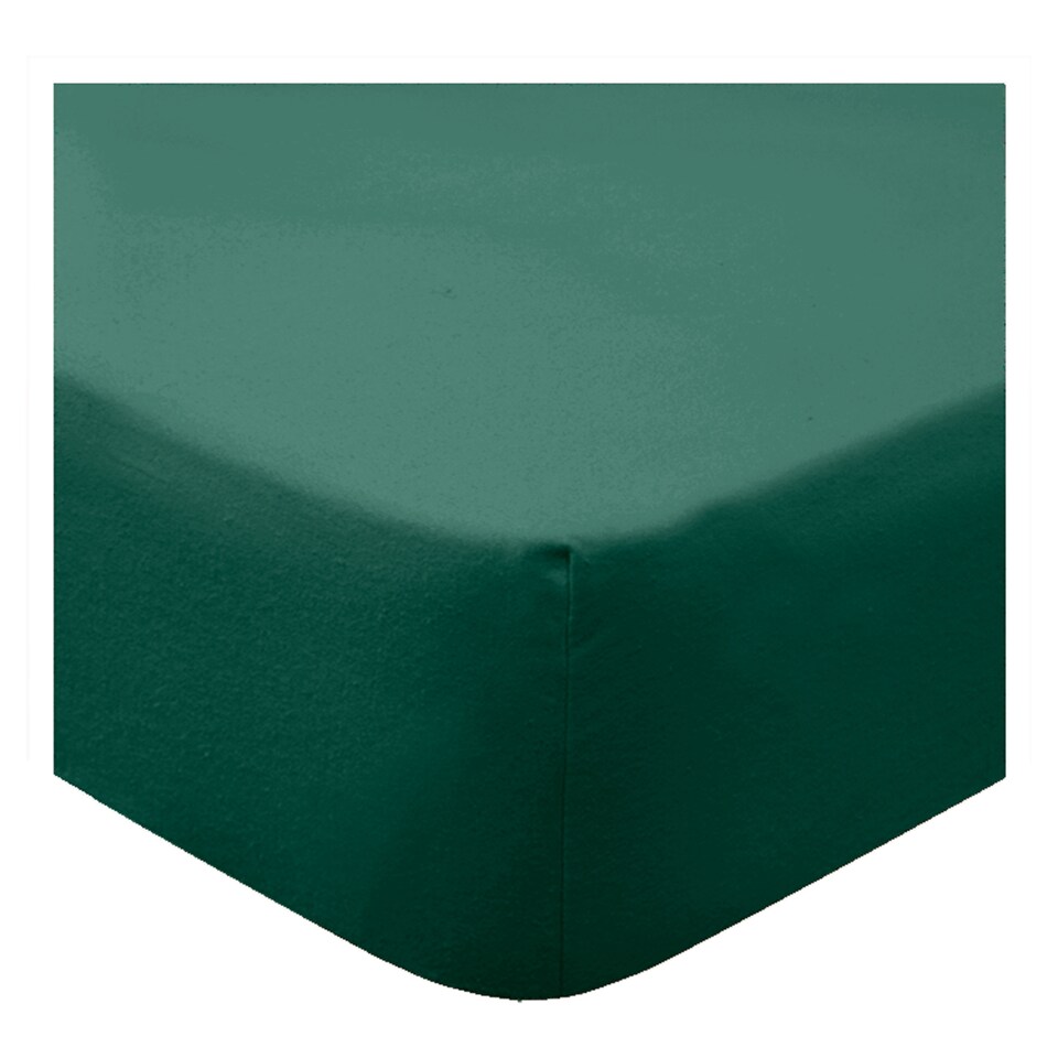 Tesco F/Green 100% Cotton Fitted Sheet Single