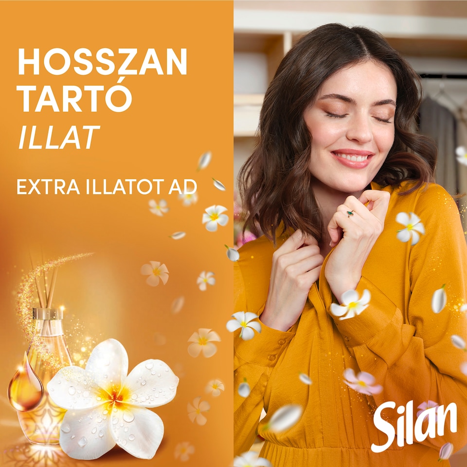 Silan Aromatherapy Fascinating Frangipani textilöblítő koncentrátum 62 mosás 1364 ml 1. kép