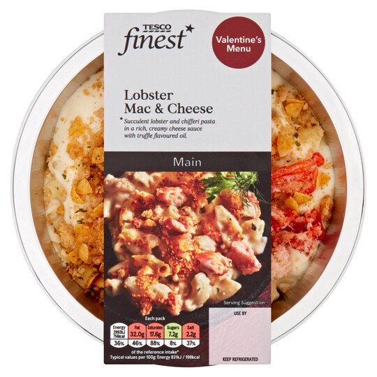 Tesco Finest Lobster Mac And Cheese 360G Tesco Groceries