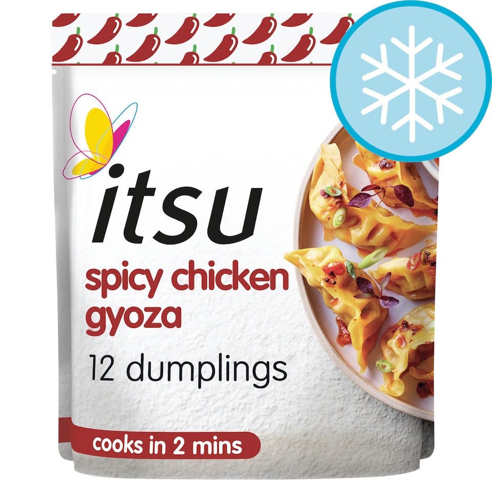 itsu 12 spicy chicken gyoza dinner dumplings 240g