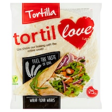 Tortilla, hamburger a pita chleby