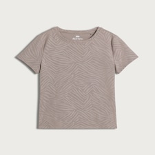 F&F Active EVERYHOUR Zebra Print T-Shirt in Brown