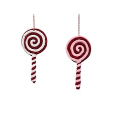 Tesco Woollen Lollipop Hanging Christmas Decoration Assortment