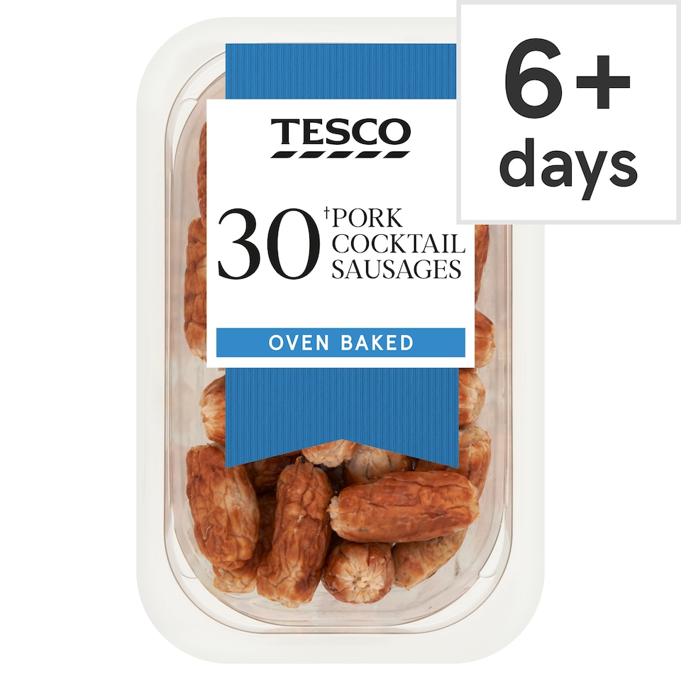 Tesco 30 Pork Cocktail Sausages 240g