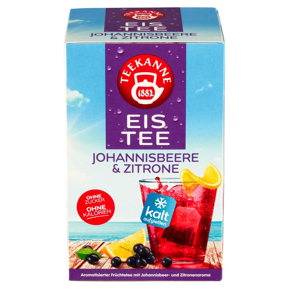 obrázok 1 z Teekanne Eistee Príchuť čierne ríbezle - citrón 18 x 2,5 g (45 g)