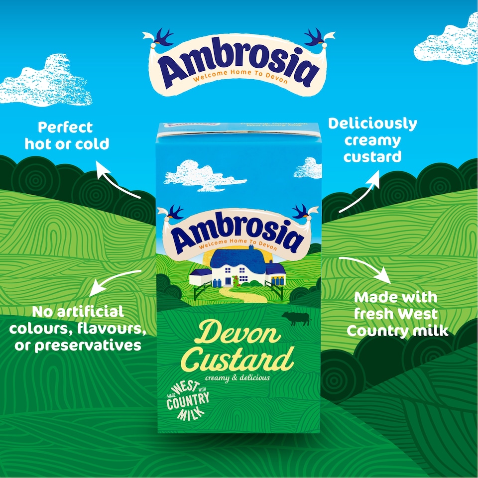 image 1 of Ambrosia Devon Custard 1Kg