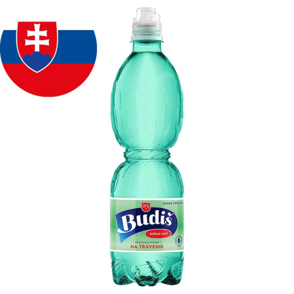 Budiš Prírodná minerálna voda jemne perlivá 0,5 l
