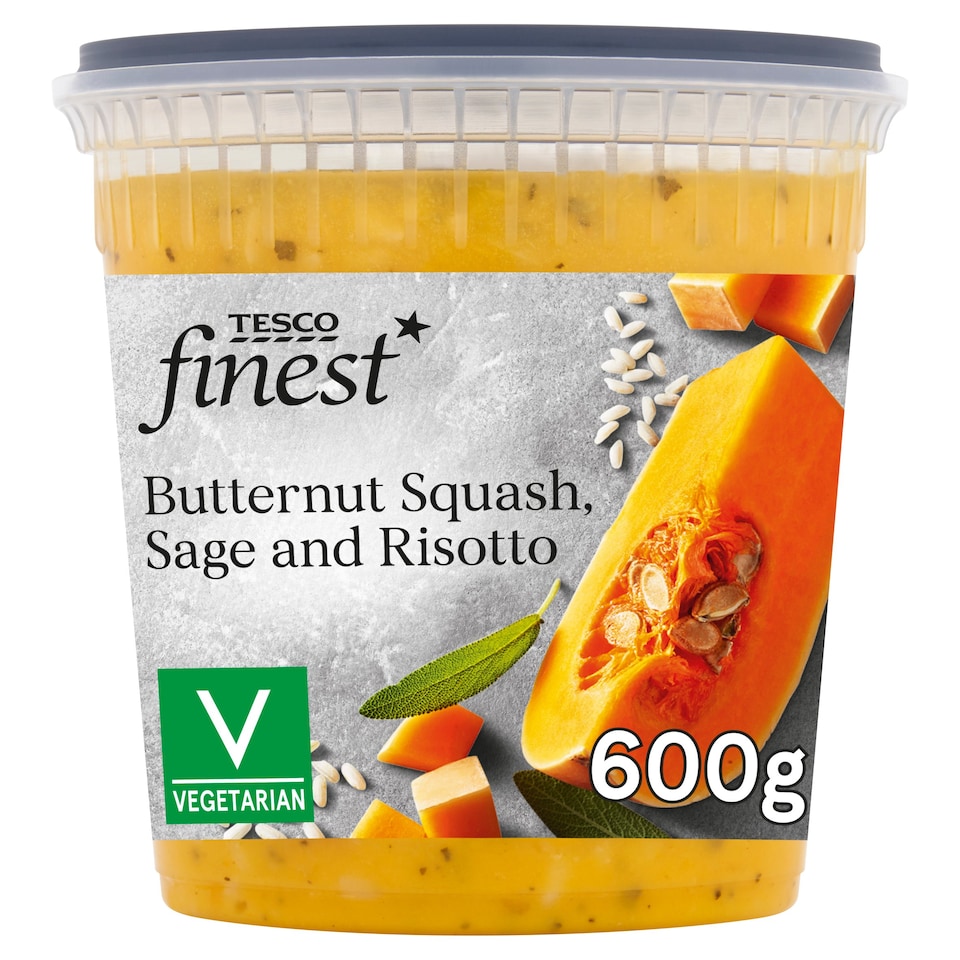 Tesco Finest Butternut Squash Squash, Sage And Risotto Soup 600G