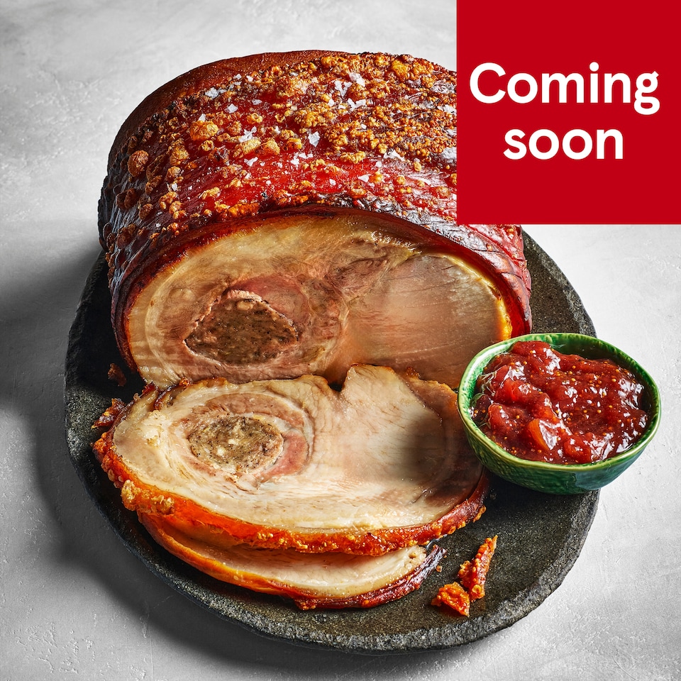 43. Tesco Finest Salt Aged Crackling Pork Noisette with Stuffing 2.3-2.7kg (Serves 8)