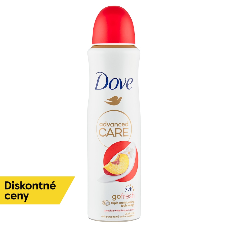 obrázok 1 z Dove Advanced Care Broskyňa antiperspirant sprej 150 ml
