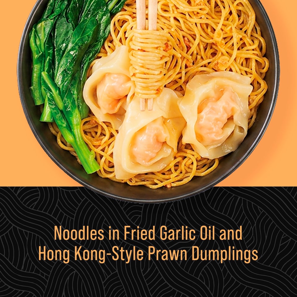 image 1 of Kitchen Joy Garlic & Soy Prawn Wonton Noodles 320g
